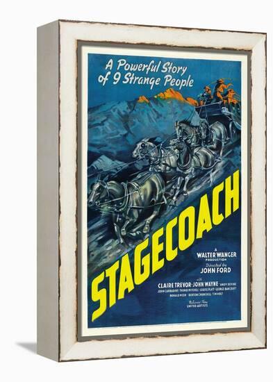 Stagecoach, 1939-null-Framed Premier Image Canvas