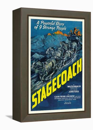 Stagecoach, 1939-null-Framed Premier Image Canvas