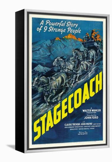 Stagecoach, 1939-null-Framed Premier Image Canvas