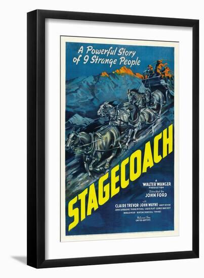 Stagecoach, 1939-null-Framed Giclee Print