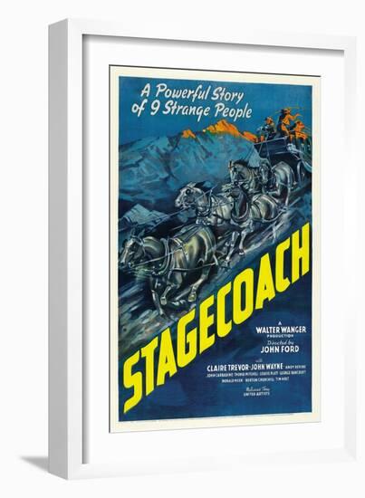 Stagecoach, 1939-null-Framed Giclee Print