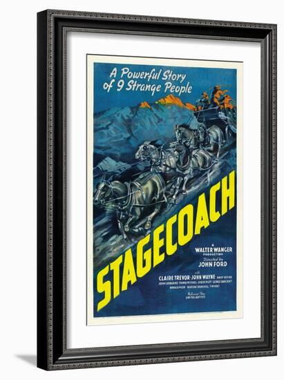 Stagecoach, 1939-null-Framed Giclee Print