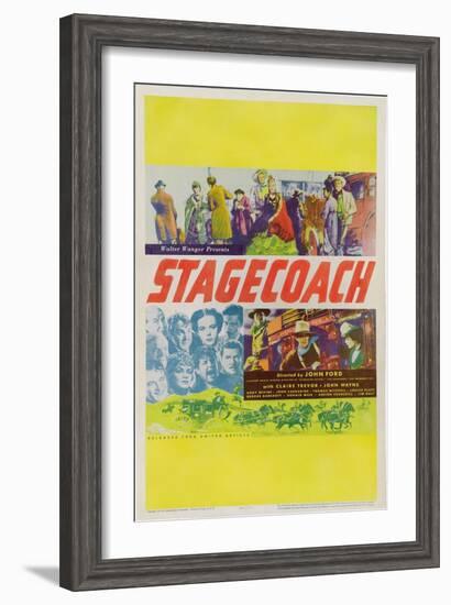 Stagecoach, 1939-null-Framed Art Print