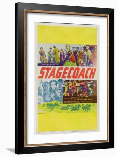 Stagecoach, 1939-null-Framed Art Print