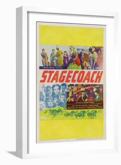 Stagecoach, 1939-null-Framed Art Print