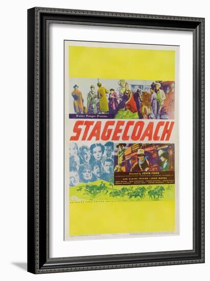 Stagecoach, 1939-null-Framed Art Print