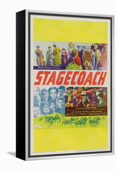 Stagecoach, 1939-null-Framed Stretched Canvas