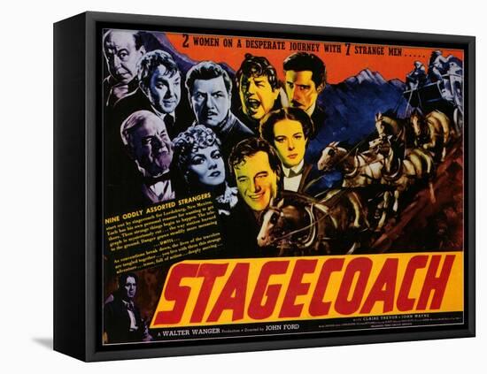 Stagecoach, 1939-null-Framed Stretched Canvas