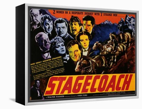 Stagecoach, 1939-null-Framed Stretched Canvas