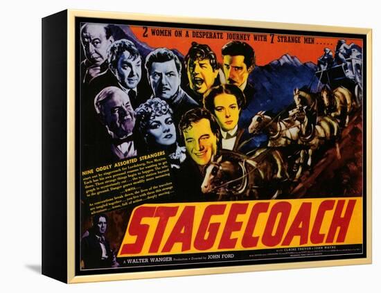 Stagecoach, 1939-null-Framed Stretched Canvas