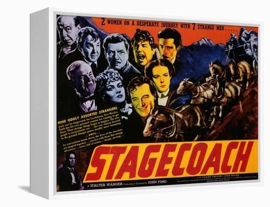 Stagecoach, 1939-null-Framed Stretched Canvas