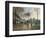 Stagecoach at Louveciennes-Camille Pissarro-Framed Art Print