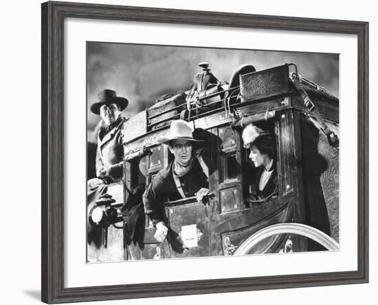 Stagecoach, George Bancroft, John Wayne, Louise Platt, 1939, On The Stagecoach-null-Framed Photo