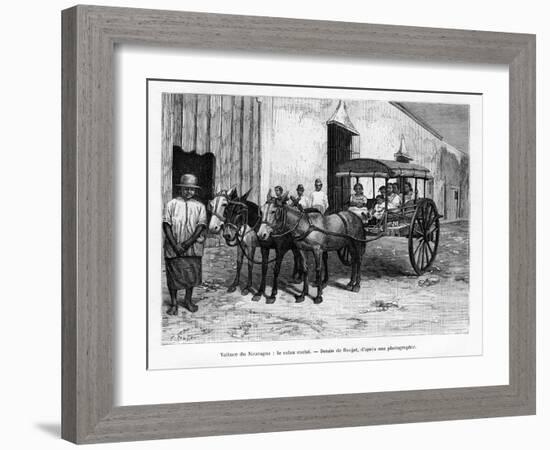 Stagecoach, Nicaragua, 19th Century-E Ronjat-Framed Giclee Print