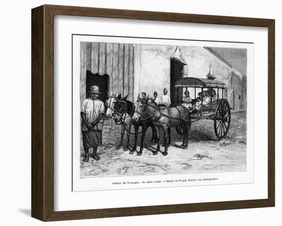 Stagecoach, Nicaragua, 19th Century-E Ronjat-Framed Giclee Print