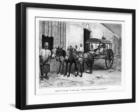 Stagecoach, Nicaragua, 19th Century-E Ronjat-Framed Giclee Print