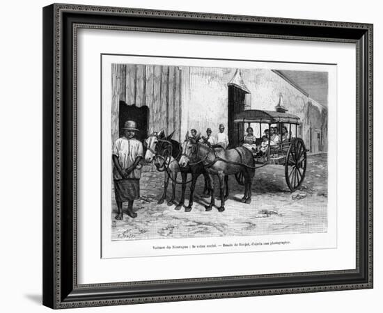 Stagecoach, Nicaragua, 19th Century-E Ronjat-Framed Giclee Print