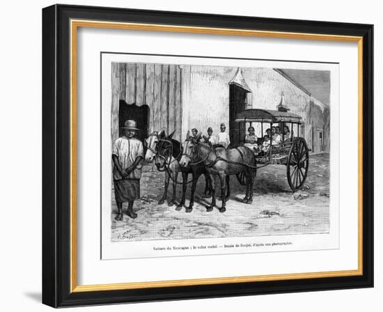 Stagecoach, Nicaragua, 19th Century-E Ronjat-Framed Giclee Print