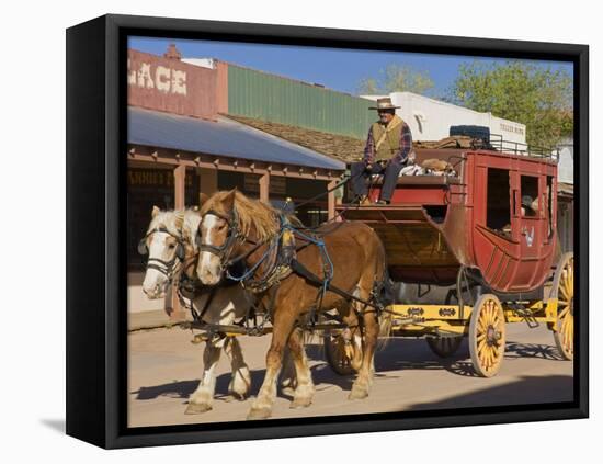 Stagecoach, Tombstone, Cochise County, Arizona, United States of America, North America-Richard Cummins-Framed Premier Image Canvas