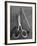 Stagehands Pushing a Pair of Gigantic Scissors on a Dollie Next to Two Men Carrying a 21 Ft. Pencil-Allan Grant-Framed Photographic Print