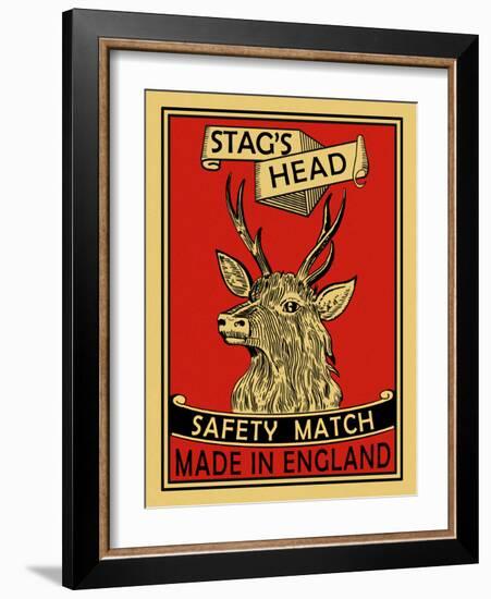 Stags Head-Mark Rogan-Framed Art Print