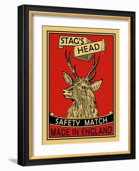 Stags Head-Mark Rogan-Framed Art Print