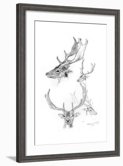 Stags' Heads, 1898-Henry Moore-Framed Giclee Print