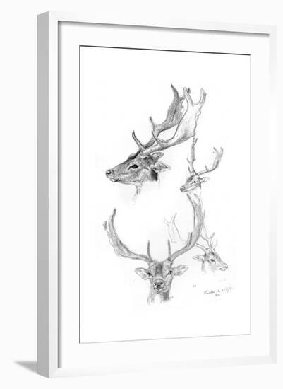 Stags' Heads, 1898-Henry Moore-Framed Giclee Print