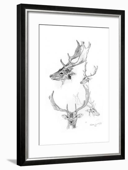 Stags' Heads, 1898-Henry Moore-Framed Giclee Print