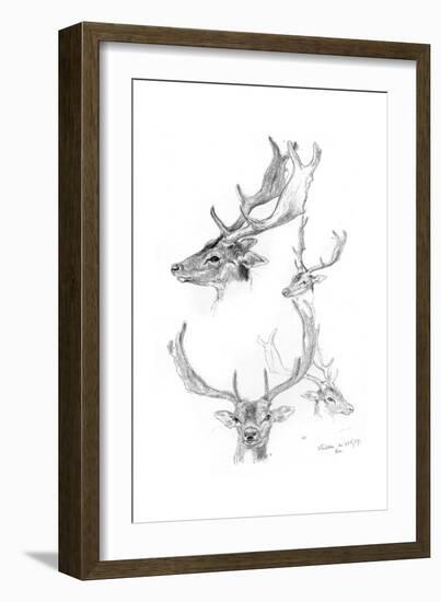 Stags' Heads, 1898-Henry Moore-Framed Giclee Print