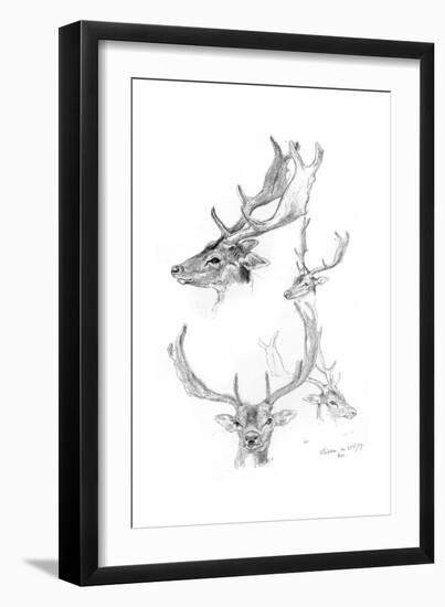 Stags' Heads, 1898-Henry Moore-Framed Giclee Print