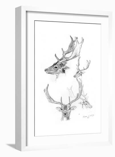 Stags' Heads, 1898-Henry Moore-Framed Giclee Print