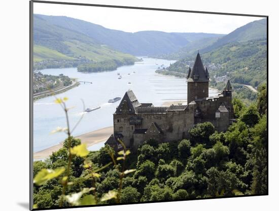 Stahleck Castle, Bacharach, Rhine Valley, Rhineland-Palatinate, Germany, Europe-Hans Peter Merten-Mounted Photographic Print