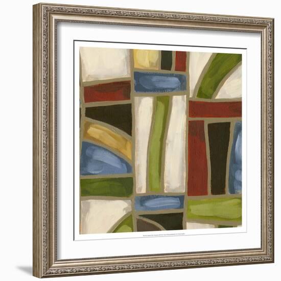 Stained Glass Abstraction II-Karen Deans-Framed Art Print