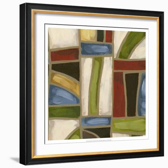 Stained Glass Abstraction II-Karen Deans-Framed Art Print