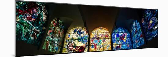 Stained glass Chagall Windows at Hadassah Medical Centre, Jerusalem, Israel-null-Mounted Photographic Print