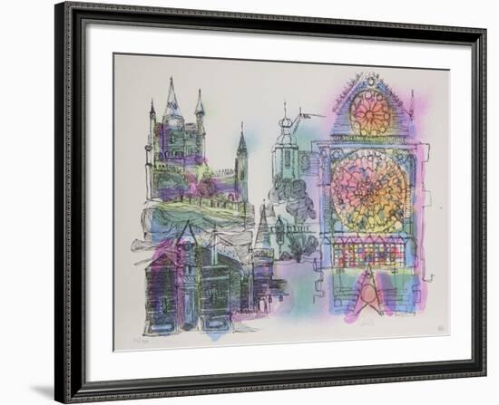 Stained Glass Church-Carrillo-Framed Collectable Print