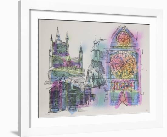 Stained Glass Church-Carrillo-Framed Collectable Print