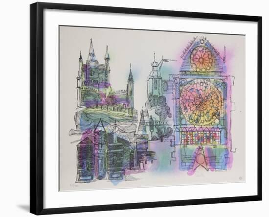 Stained Glass Church-Carrillo-Framed Collectable Print