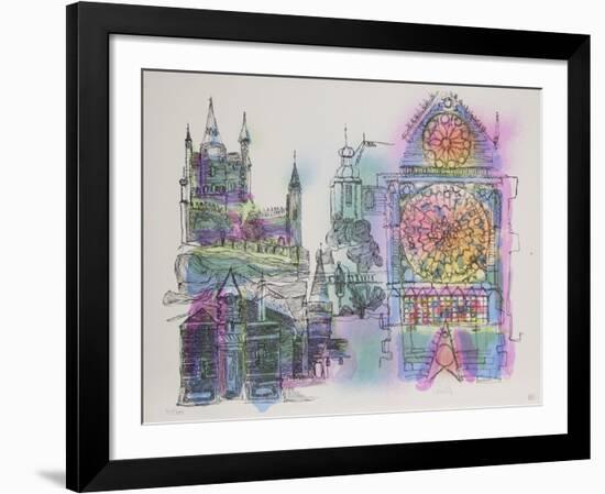 Stained Glass Church-Carrillo-Framed Collectable Print