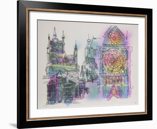 Stained Glass Church-Carrillo-Framed Collectable Print