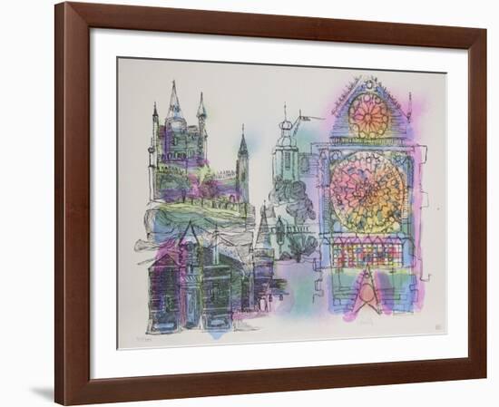 Stained Glass Church-Carrillo-Framed Collectable Print