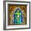 Stained Glass Cross V-Kathy Mahan-Framed Photographic Print