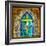 Stained Glass Cross V-Kathy Mahan-Framed Photographic Print