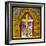 Stained Glass Cross VI-Kathy Mahan-Framed Photographic Print