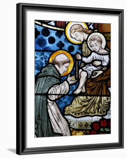 Stained Glass Depicting St. Dominic at Saint-Honore D'Eylau Church, Paris, Ile De France-Godong-Framed Photographic Print