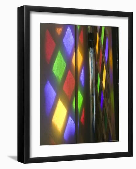 Stained Glass, Hotel Palais, Salam Palace, Taroudant, Morocco, North Africa-Walter Bibikow-Framed Photographic Print