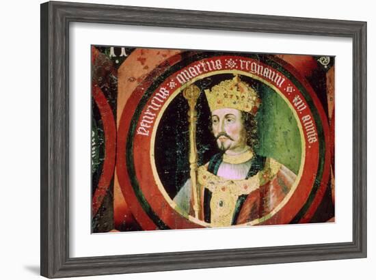 Stained glass image of King Henry IV. Artist: Unknown-Unknown-Framed Giclee Print