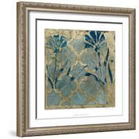 Stained Glass Indigo II-Megan Meagher-Framed Art Print