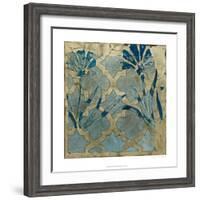 Stained Glass Indigo II-Megan Meagher-Framed Art Print